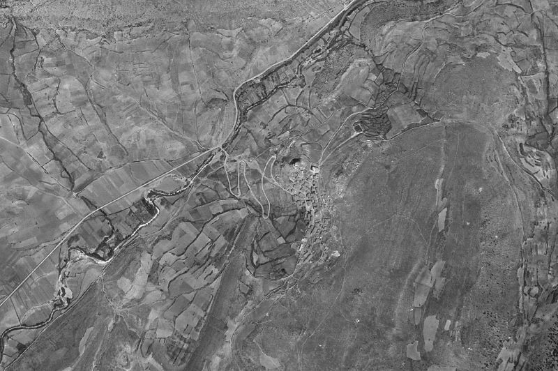 Ortofoto de 1956-1957 del núcleo de Huélamo