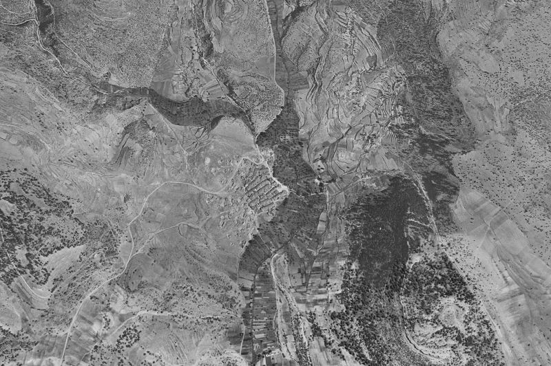 Ortofoto de 1956-1957 del núcleo de Huerta del Marquesado