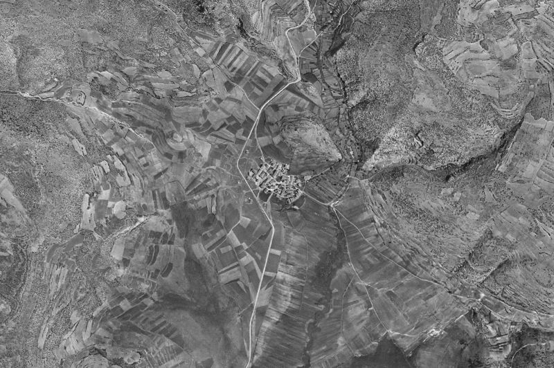 Ortofoto de 1956-1957 del núcleo de Laguna del Marquesado