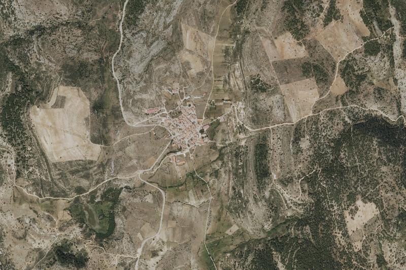 Ortofoto actual del núcleo de Lagunaseca