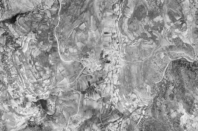 Ortofoto de 1956-1957 del núcleo de Lagunaseca