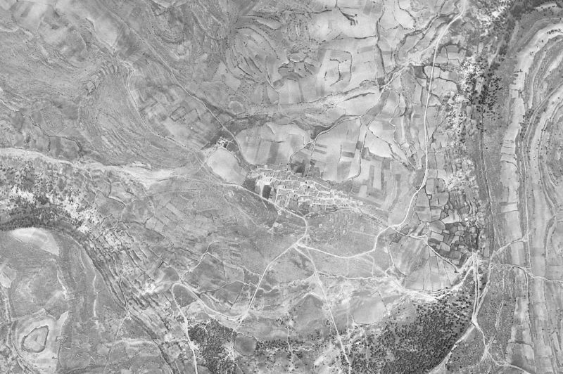 Ortofoto de 1956-1957 del núcleo de Las Majadas