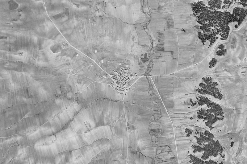 Ortofoto de 1956-1957 del núcleo de Mariana