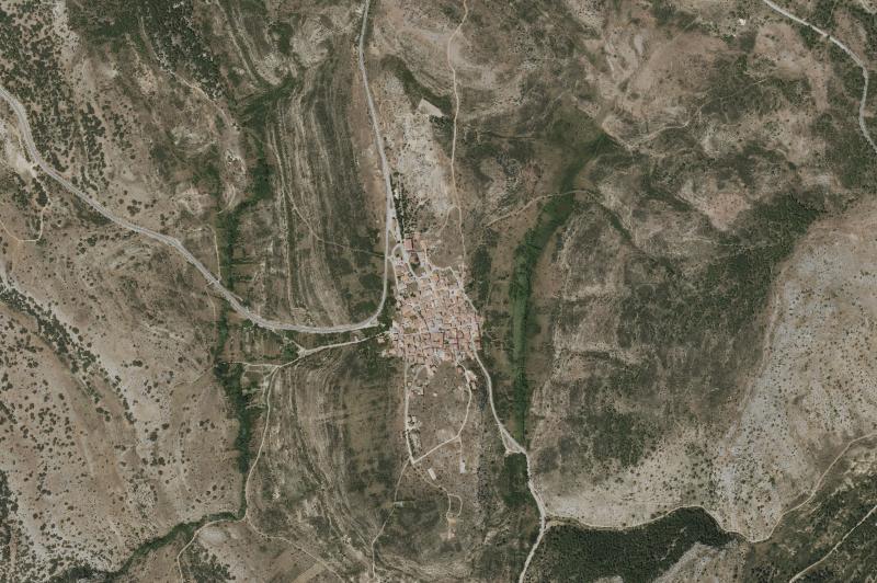 Ortofoto actual del núcleo de Masegosa