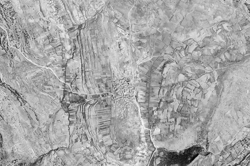 Ortofoto de 1956-1957 del núcleo de Masegosa