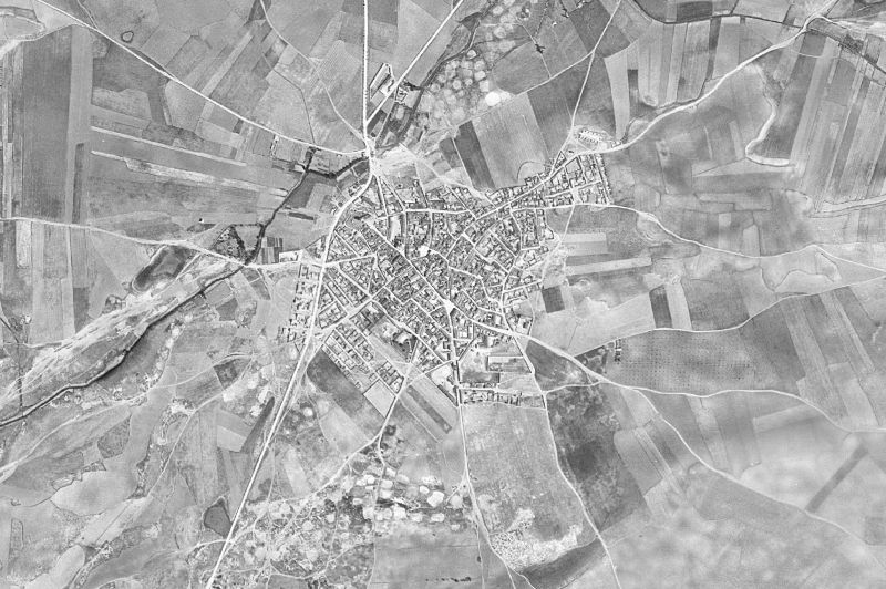 Ortofoto de 1956-1957 del núcleo de Las Mesas