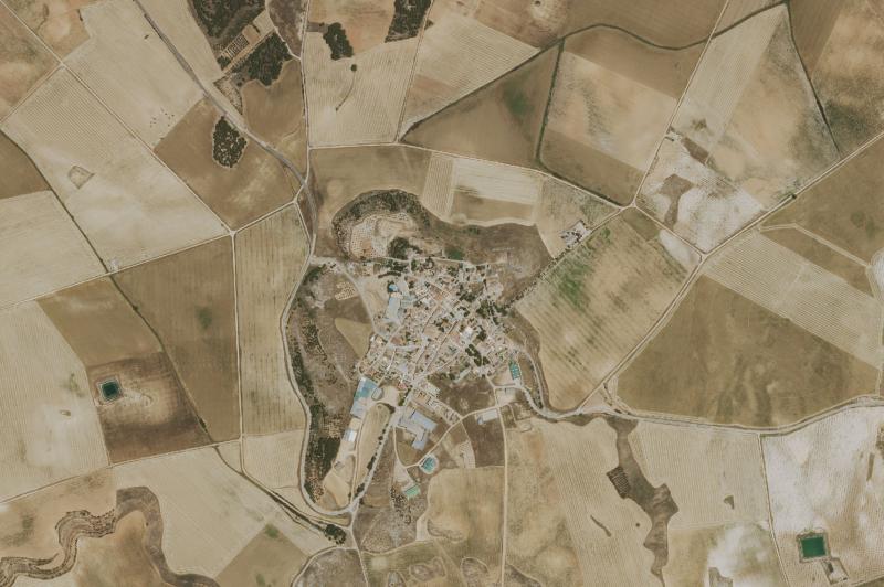 Ortofoto actual del núcleo de Montalbanejo