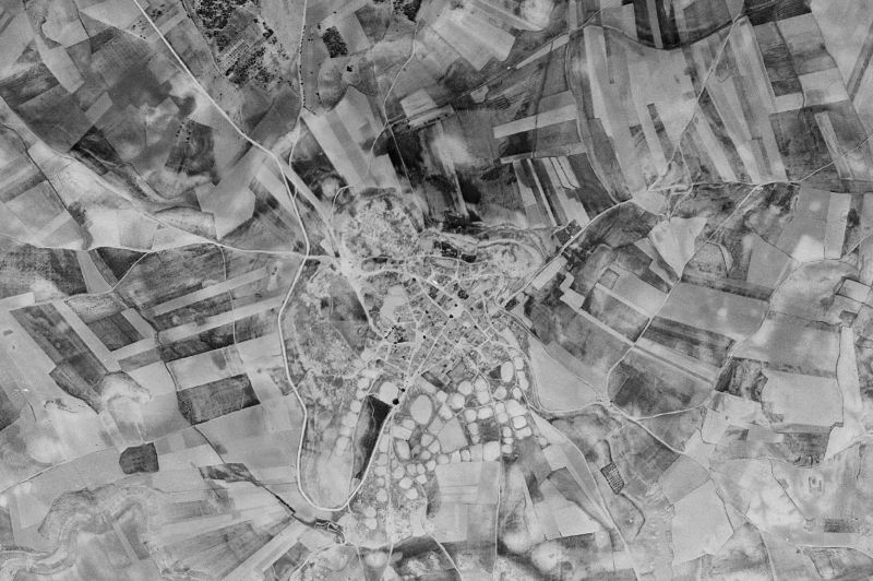 Ortofoto de 1956-1957 del núcleo de Montalbanejo