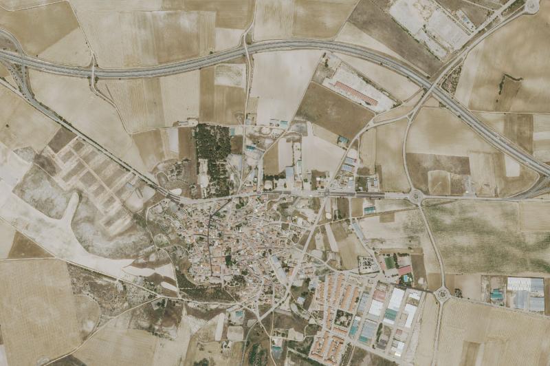 Ortofoto actual del núcleo de Montalbo