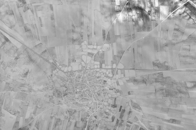 Ortofoto de 1956-1957 del núcleo de Montalbo