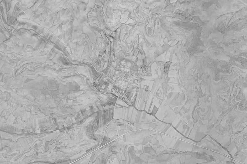 Ortofoto de 1956-1957 del núcleo de Mota de Altarejos