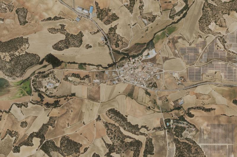 Ortofoto actual del núcleo de Olmedilla de Alarcón