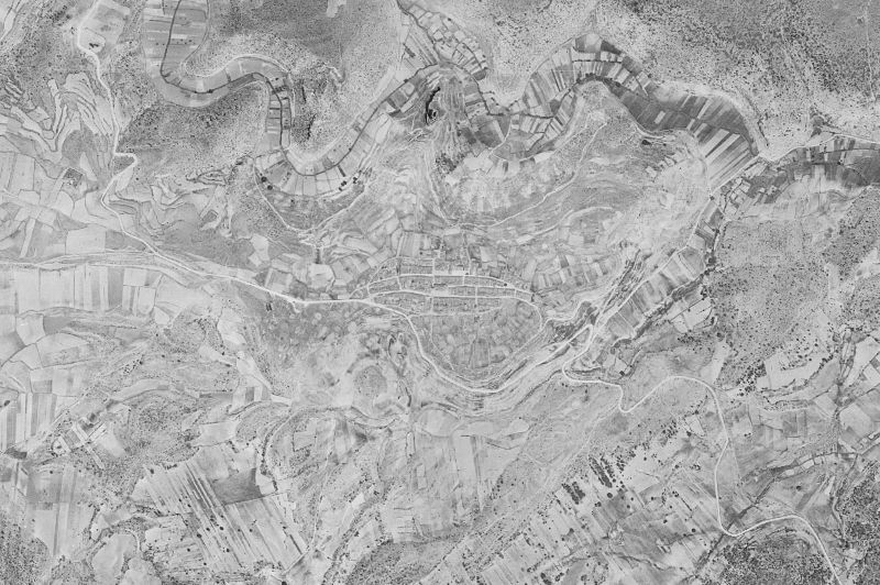 Ortofoto de 1956-1957 del núcleo de Paracuellos