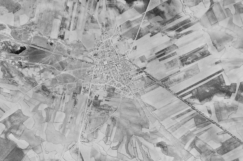 Ortofoto de 1956-1957 del núcleo de El Pedernoso