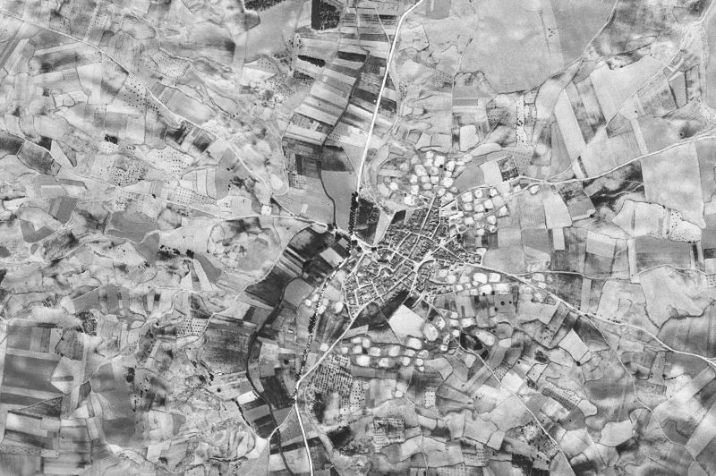 Ortofoto de 1956-1957 del núcleo de El Peral