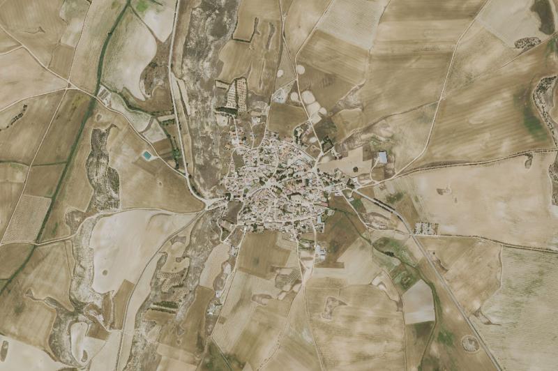 Ortofoto actual del núcleo de El Valle de Altomira