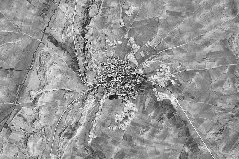 Ortofoto de 1956-1957 del núcleo de El Valle de Altomira