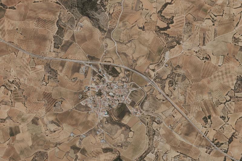 Ortofoto actual del núcleo de Puebla del Salvador