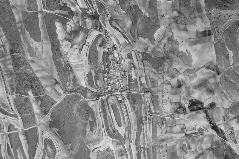 Ortofoto de 1956-1957 del núcleo de Rada de Haro
