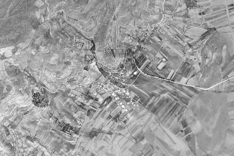 Ortofoto de 1956-1957 del núcleo de Reíllo