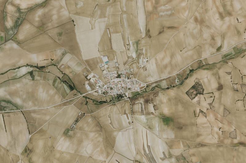 Ortofoto actual del núcleo de Rozalén del Monte