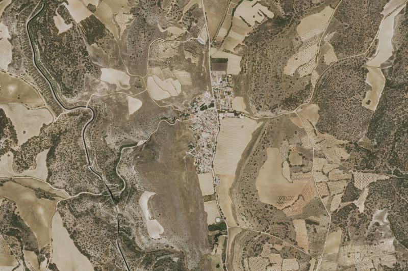 Ortofoto actual del núcleo de Saceda-Trasierra