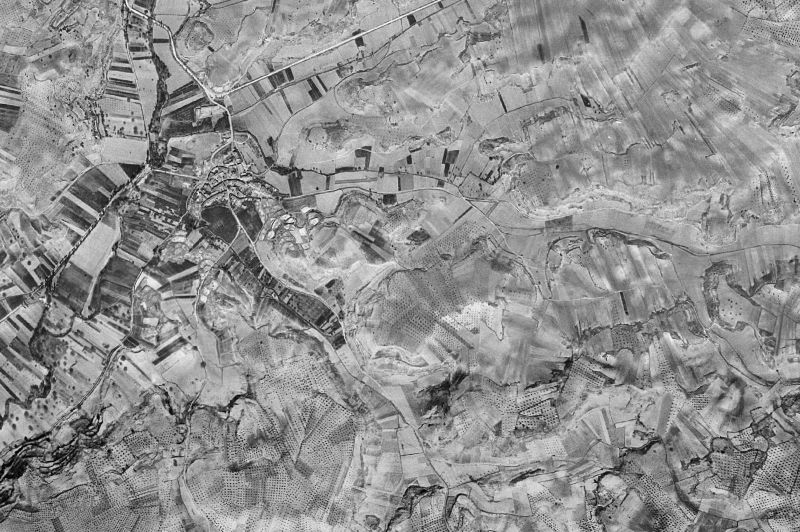 Ortofoto de 1956-1957 del núcleo de Salmeroncillos