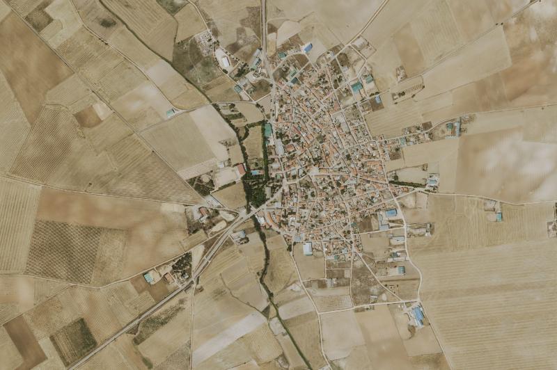 Ortofoto actual del núcleo de Santa María del Campo Rus