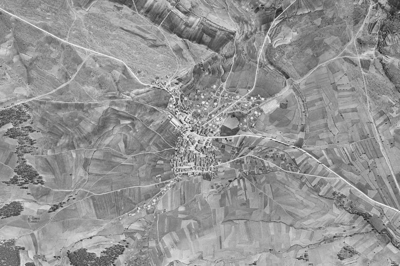 Ortofoto de 1956-1957 del núcleo de Talayuelas