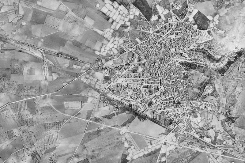 Ortofoto de 1956-1957 del núcleo de Tarancón