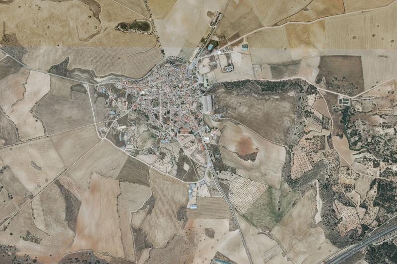 Ortofoto actual del núcleo de Tébar