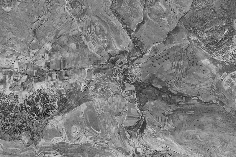 Ortofoto de 1956-1957 del núcleo de Tejadillos