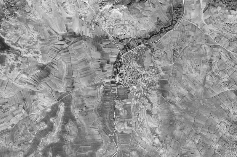 Ortofoto de 1956-1957 del núcleo de Torralba