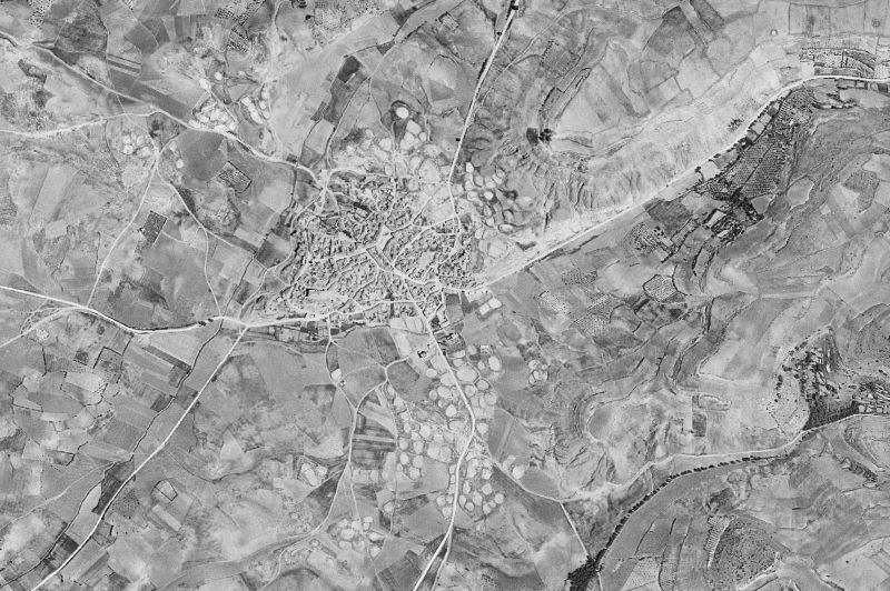 Ortofoto de 1956-1957 del núcleo de Torrejoncillo del Rey