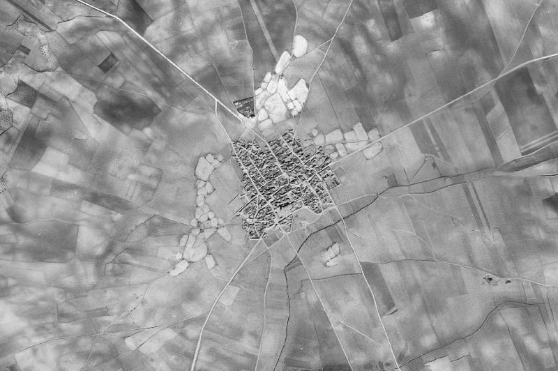 Ortofoto de 1956-1957 del núcleo de Torrubia del Campo