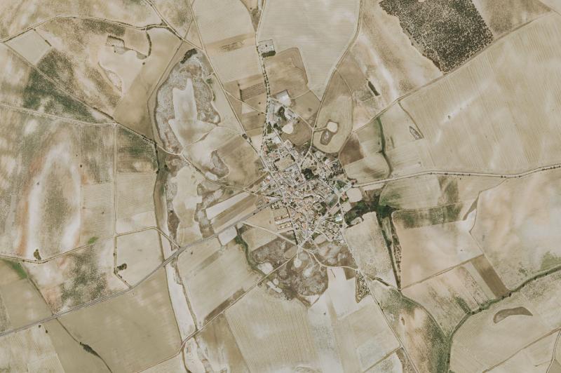 Ortofoto actual del núcleo de Tribaldos