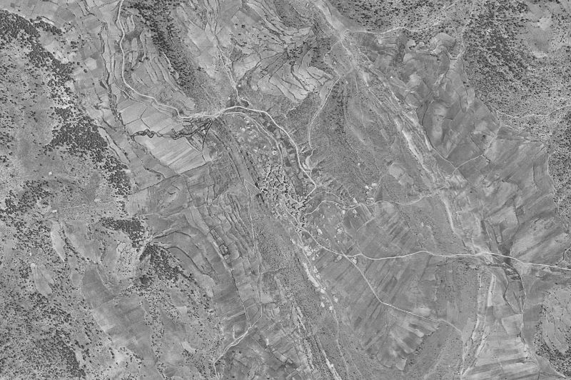 Ortofoto de 1956-1957 del núcleo de Valdemorillo de la Sierra