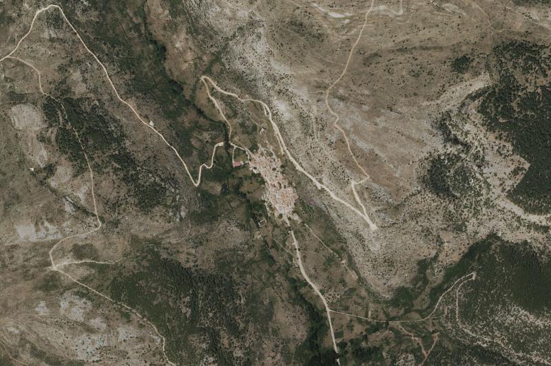 Ortofoto actual del núcleo de Valsalobre