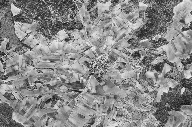 Ortofoto de 1956-1957 del núcleo de Valverdejo