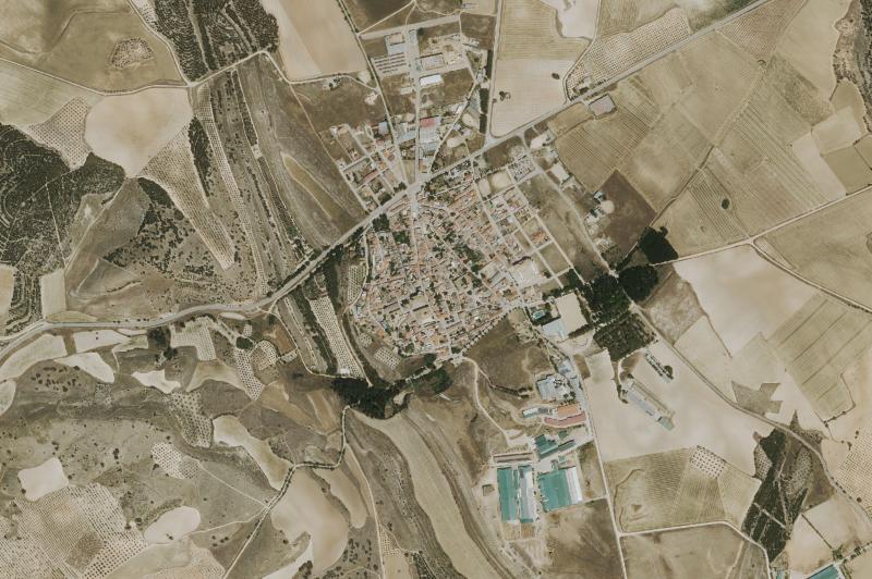 Ortofoto actual del núcleo de Villaescusa de Haro