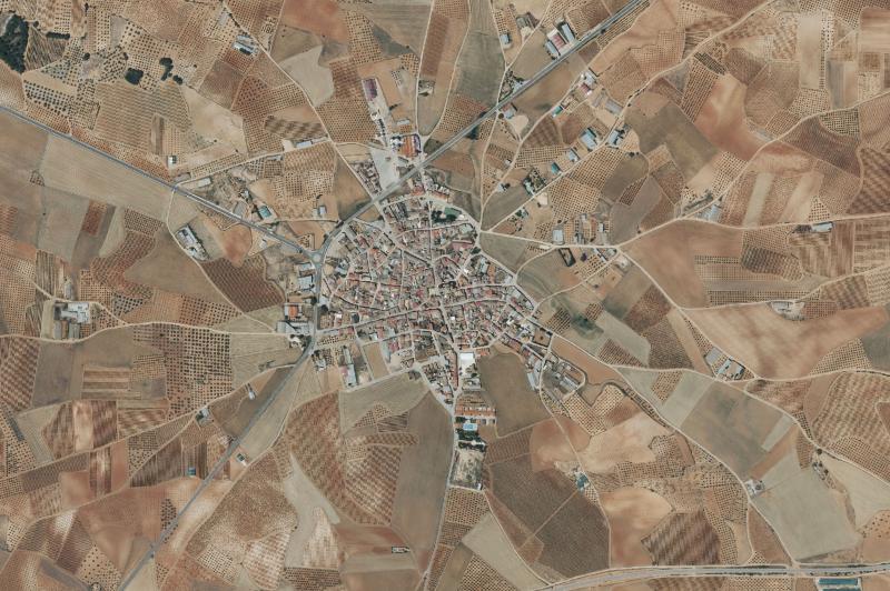 Ortofoto actual del núcleo de Villagarcía del Llano