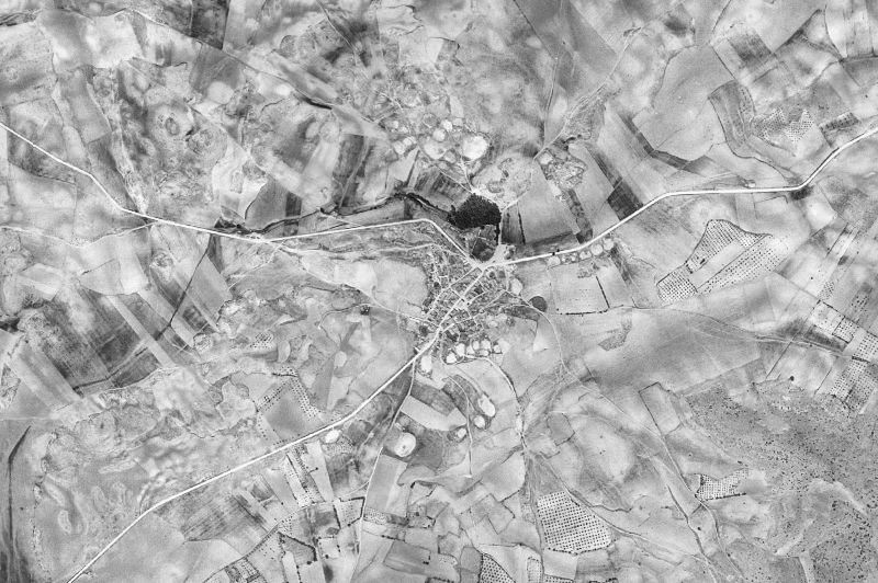 Ortofoto de 1956-1957 del núcleo de Villalgordo del Marquesado