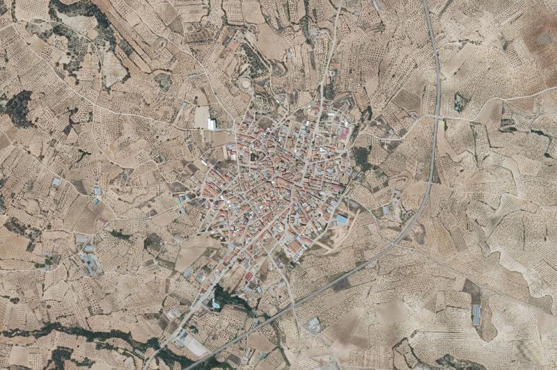 Ortofoto actual del núcleo de Villalpardo