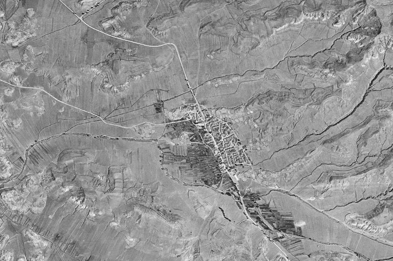Ortofoto de 1956-1957 del núcleo de Villar de Domingo García