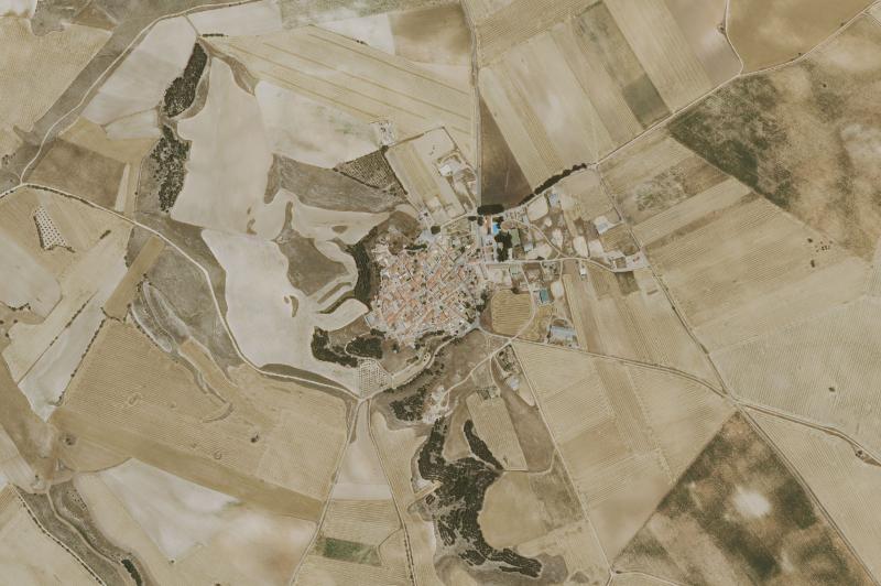 Ortofoto actual del núcleo de Villar de la Encina