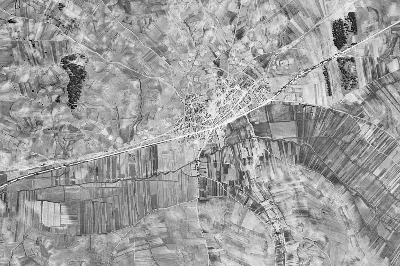Ortofoto de 1956-1957 del núcleo de Villar de Olalla