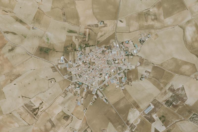 Ortofoto actual del núcleo de Villarejo de Fuentes