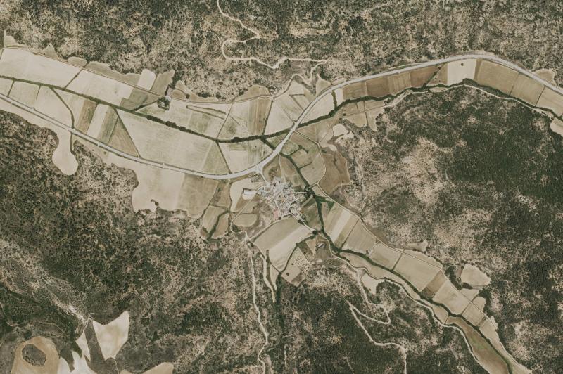 Ortofoto actual del núcleo de Villarejo de la Peñuela