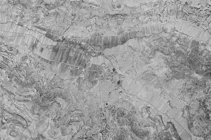 Ortofoto de 1956-1957 del núcleo de Villarejo de la Peñuela