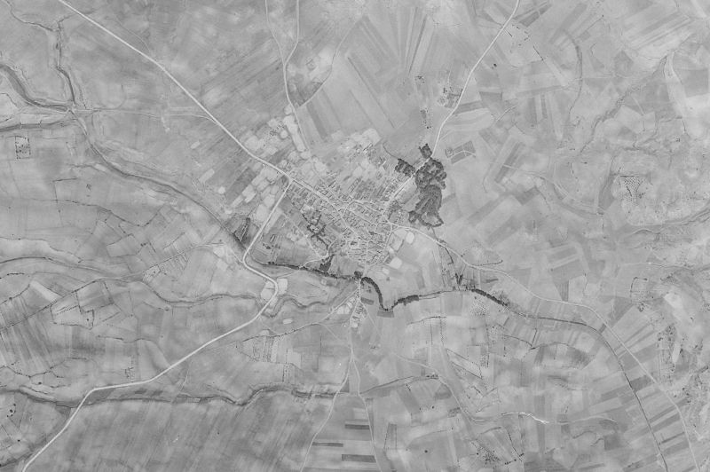 Ortofoto de 1956-1957 del núcleo de Villarejo-Periesteban